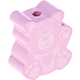 Motivperle – Mini-Teddy : rosa