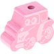 Figura con motivo pequeño Tractor : rosa bebé