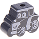 Motivpärla – liten traktor : grå