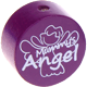 motif bead – "mummy's angel" : purple
