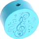 motif bead – clef : light turquoise