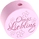 Motivperle – "Omas Liebling" : rosa