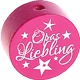 Conta com motivo "Opas Liebling" : rosa escuro
