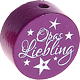 Korálek s motivem – "Opas Liebling" : purpurová