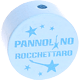 Motivperle – "Pannolino Rocchettaro" (Italienisch) : babyblau