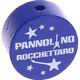 Motivperle – "Pannolino Rocchettaro" (Italienisch) : dunkelblau