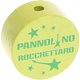 Perles avec motif « Pannolino Rocchettaro » : citron