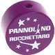 Kraal met motief "Pannolino Rocchettaro" : paars paars