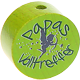 motif bead – "Papas Volltreffer" : yellow green