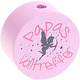 motif bead – "Papas Volltreffer" : pastel pink
