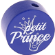 Motivperle – "petit prince" (Französisch) : dunkelblau