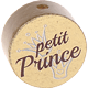 Motivperle – "petit prince" (Französisch) : gold