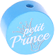 Motivperle – "petit prince" (Französisch) : skyblau