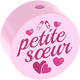 motif bead – "petite sœur" : pastel pink