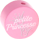 Perles avec motif « petite princesse » : rose bébé