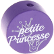 Kraal met motief "petite princesse" : blauw paars
