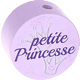 Motivperle – "petite princesse" (Französisch) : flieder