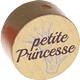 Conta com motivo "petit princesse" : ouro