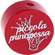 Тематические бусины «piccola principessa» : бордо красный