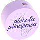 Perles avec motif « piccola principessa » : lilas