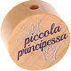Perles avec motif « piccola principessa » : nature