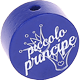 Kraal met motief "piccolo principe" : donkerblauw