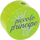 Korálek s motivem – "piccolo principe" : žlutozelená
