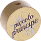 Perles avec motif « piccolo principe » : or