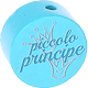 Perles avec motif « piccolo principe » : turquoise clair