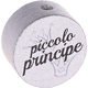 Korálek s motivem – "piccolo principe" : stříbrná