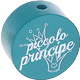 Perles avec motif « piccolo principe » : turquoise