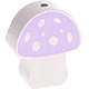 Perlina sagomata “Fungo” : lilla