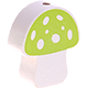 Perles avec motif – champignon : jaune vert