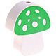 Perles avec motif – champignon : vert