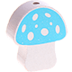 motif bead – mushroom : light turquoise