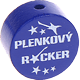 Perlina con motivo “Plenkovy Rocker” : blu scuro