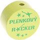 Perles avec motif « Plenkovy Rocker » : citron