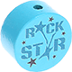 Perles avec motif « Rockstar » : turquoise clair