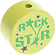 Figura con motivo "Rockstar" : limón