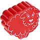motif bead – sheep : red