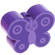 Perlina sagomata “Farfalla” : blu viola