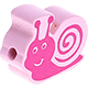 motif bead – snail : pastel pink