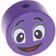 motif bead – smiley : blue purple