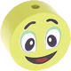 Perlina con motivo “Smiley” : limone