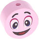 motif bead – smiley : pastel pink