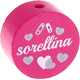 Тематические бусины «sorellina» : Темно розовый