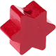 Тематические бусины «Звезда» : бордо красный
