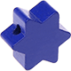 motif bead – star with 6 points : dark blue
