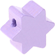 motif bead – star with 6 points : lilac