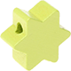 motif bead – star with 6 points : lemon